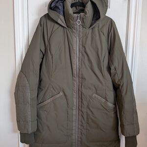 Figs Olive Green Ski Jacket
